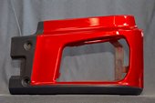 Бампер X3000 металл левая часть (красный)