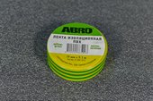 ABRO Изолента желто-зеленая 19мм*9,1м