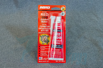 Герметик - прокладка ABRO красный 999 США 85г.