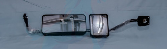 Зеркало (стойка в сборе) SHAANXI F2000 правое (2 зеркала) (DZ1642770040)