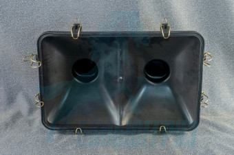 Крышка корпуса воздушного фильтра FAW J6 E5 (нижняя, прямоугольная, 8 замков)